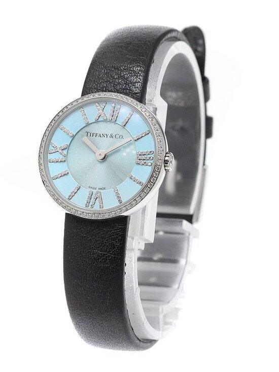TIFFANY & Co. Atlas 62867442 Diamond Bezel blue Dial Quartz Ladies Watch_956774 main image 5